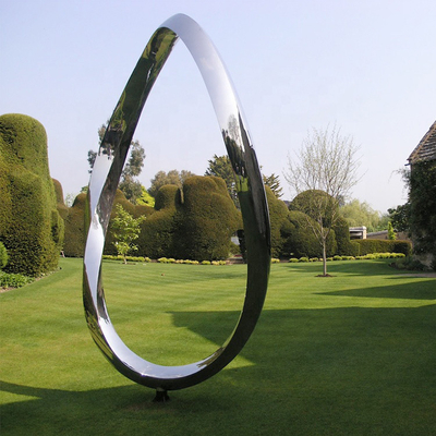 Scultura moderna di acciaio inossidabile del cerchio della forgia dell'OEM per la decorazione del giardino