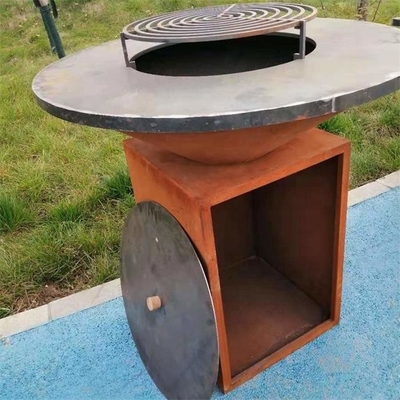 griglia d'acciaio di cottura all'aperto del barbecue del braciere di Corten del BARBECUE di 100cm