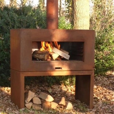 ISO9001 Pular che sopravvive obelisco d'acciaio Chiminea per il cortile del patio