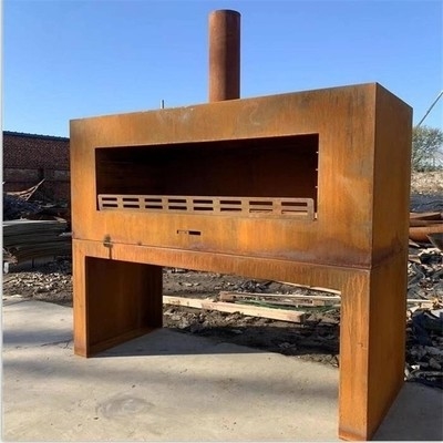 ISO9001 Pular che sopravvive obelisco d'acciaio Chiminea per il cortile del patio