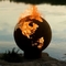 Pozzo bruciante di legno del fuoco della sfera del metallo della terra di Corten dell'acciaio del globo a 36 pollici del fuoco
