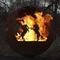 Pozzo d'acciaio 80cm del fuoco di Corten della sfera all'aperto di tema del cavallo di incendio violento 90cm