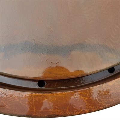 Decorazione all'aperto della superficie freatica della fontana d'acciaio rotonda di Corten povera