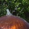 fontana d'acciaio del giardino della caratteristica dell'acqua della sfera del diametro Corten di 60-80cm a forma di palla