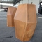 Piantatrice geometrica Corten del metallo esagonale d'acciaio all'aperto dell'interno della piantatrice di Fuxin