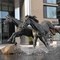 cavallo bronzeo della resina di 5mm dei mestieri della scultura all'aperto spessa del metallo