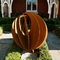 Acciaio vuoto Art Sphere Sculpture di Corten del metallo 600mm 900mm