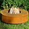 Heater Rusty Metal Corten Steel Fire bruciante di legno Pit For Outdoor Fire Table