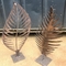 Forma di foglia di Rusty Metal Garden Ornaments Sculpture dell'acciaio di Corten