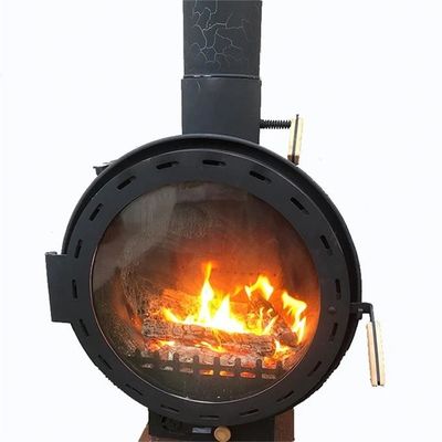 Il legno moderno di stile ha infornato i camini di legno d'attaccatura fissati al muro della stufa di combustione