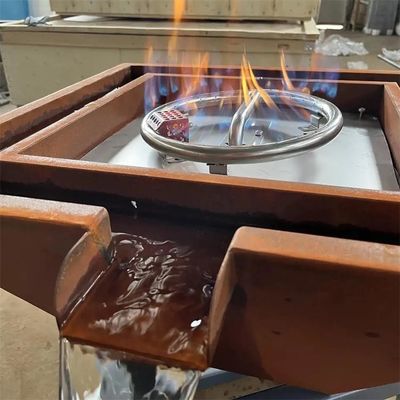 Stagno d'acciaio decorativo all'aperto di Pit Water Bowl For Swimming del fuoco di gas di Corten