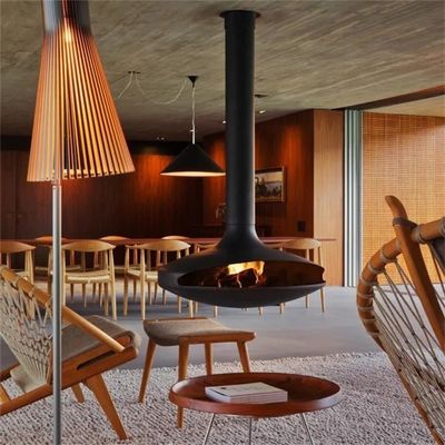 camino d'attaccatura sospeso montato tetto moderno di 100cm per decorativo dell'interno